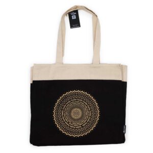 Oversized Stonewash Tote Bag 14oz – Freedom Mandala | www.artisan-gifts.co.uk 1