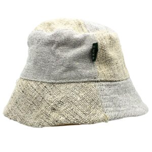 Patched Hemp & Cotton Boho Festival Hat – Natural | www.artisan-gifts.co.uk 1