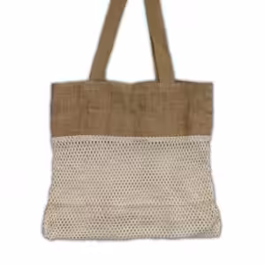 Pure Soft Jute and Cotton Mesh Bag – Natural | www.artisan-gifts.co.uk 1