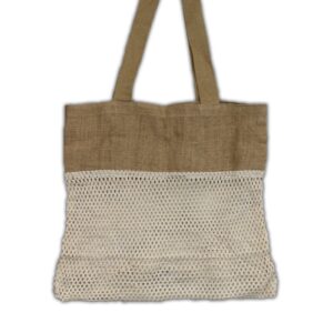 Pure Soft Jute and Cotton Mesh Bag – Natural | www.artisan-gifts.co.uk 1