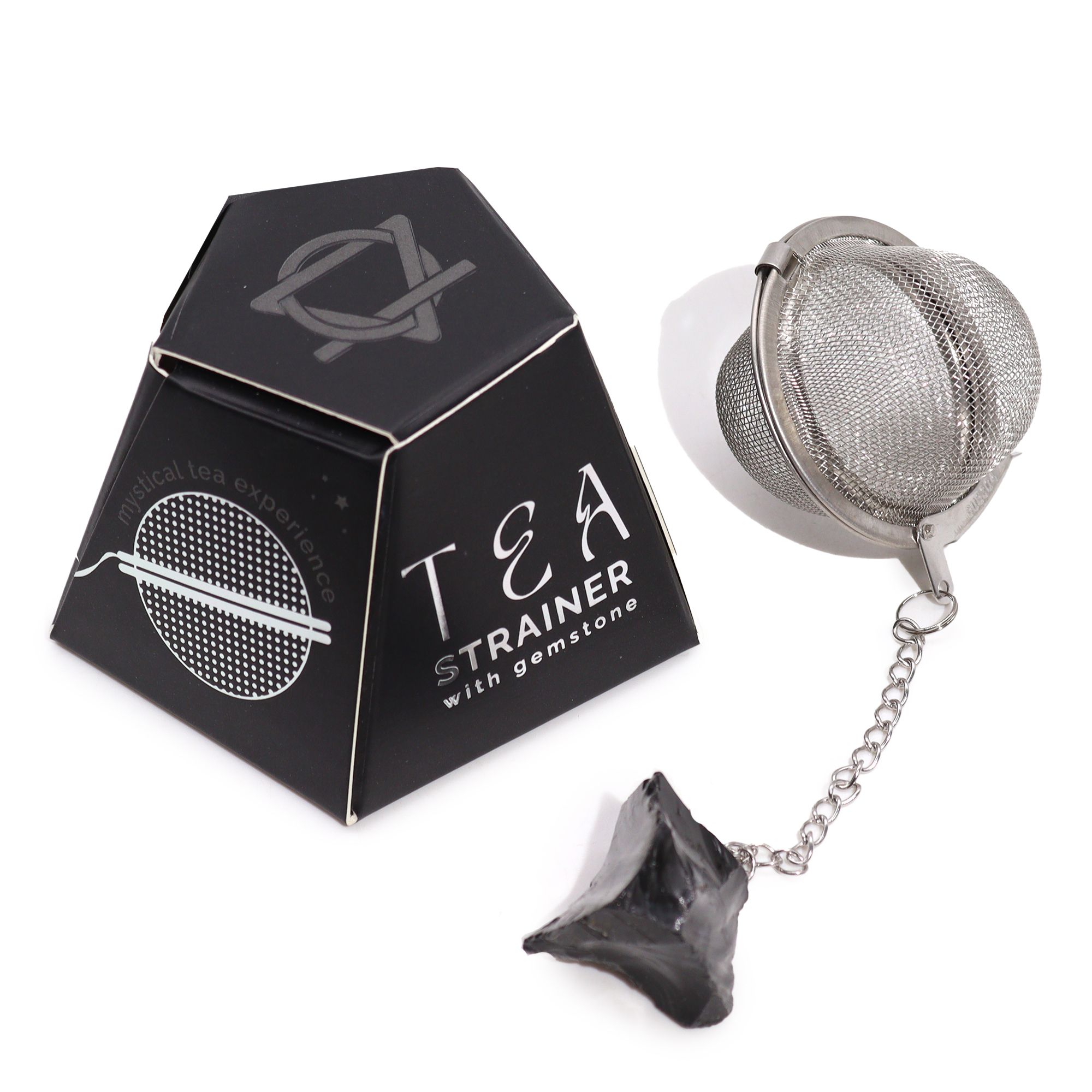 Raw Crystal Gemstone Tea Strainer – Black Obsidian | www.artisan-gifts.co.uk 6 Raw Crystal Gemstone Tea Strainer – Black Obsidian | www.artisan-gifts.co.uk 5