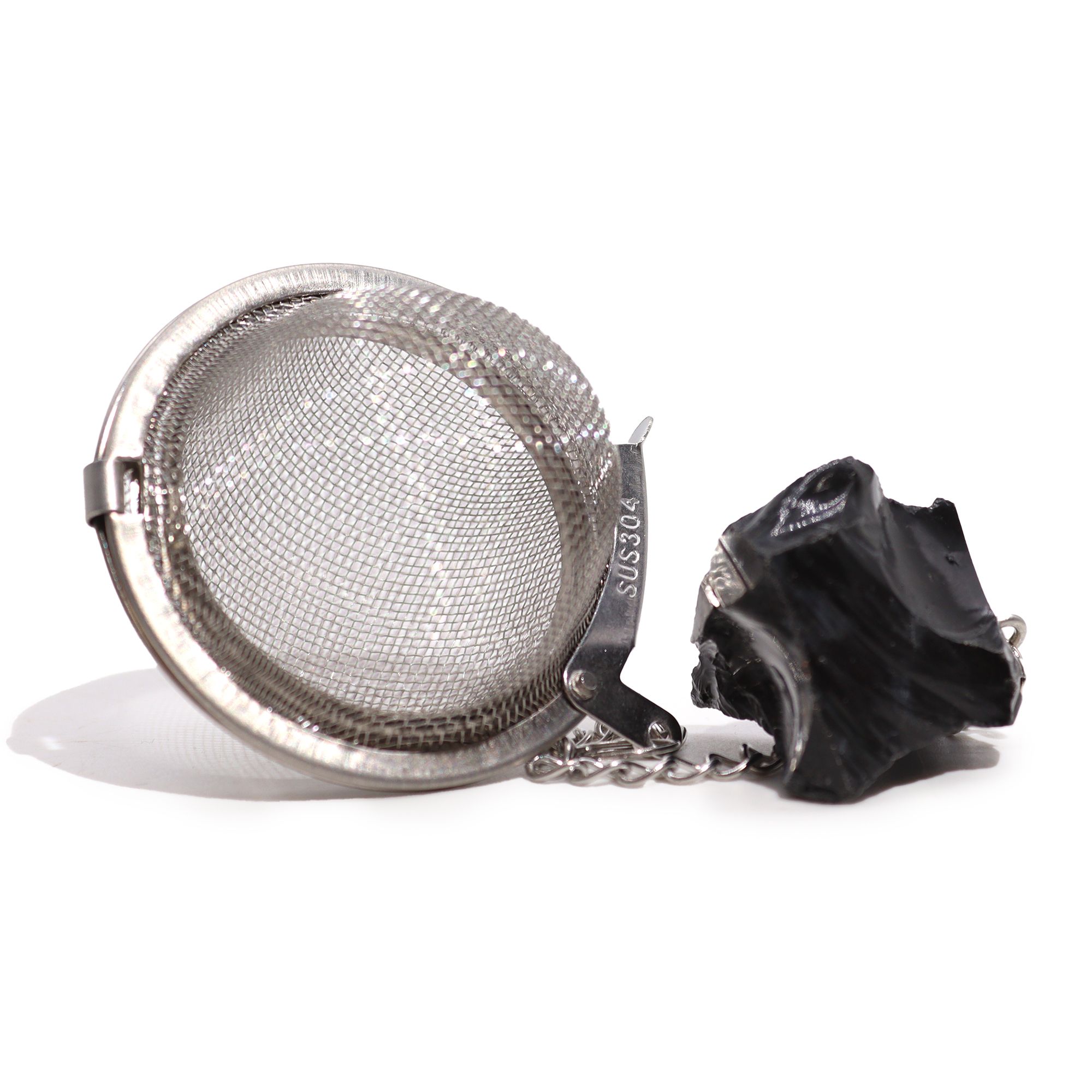 Raw Crystal Gemstone Tea Strainer – Black Obsidian | www.artisan-gifts.co.uk 5 Raw Crystal Gemstone Tea Strainer – Black Obsidian | www.artisan-gifts.co.uk 4