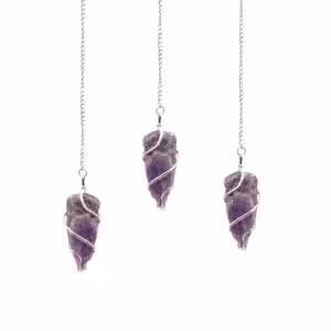 Raw Gemstone Pendulum – Amethyst | www.artisan-gifts.co.uk 1