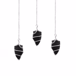 Raw Gemstone Pendulum – Black Agate | www.artisan-gifts.co.uk 1