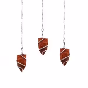 Raw Gemstone Pendulum – Red Jasper | www.artisan-gifts.co.uk 1