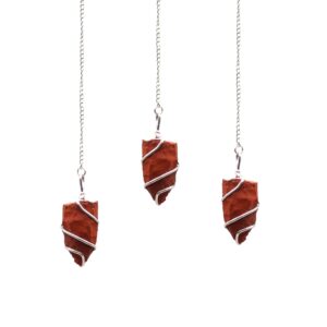 Raw Gemstone Pendulum – Red Jasper | www.artisan-gifts.co.uk 1