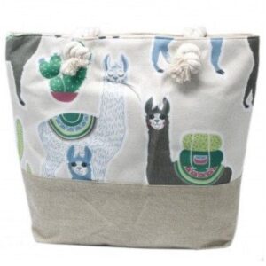 Rope Handle Bag – Llamas | www.artisan-gifts.co.uk 1