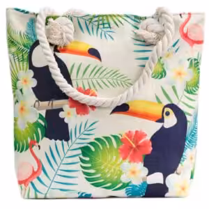 Rope Handle Bag – Tropical Toucan | www.artisan-gifts.co.uk 1