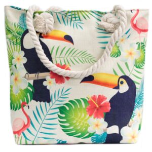 Rope Handle Bag – Tropical Toucan | www.artisan-gifts.co.uk 1