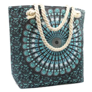 Rope Handle Mandela Bag – Deep Blue | www.artisan-gifts.co.uk 1