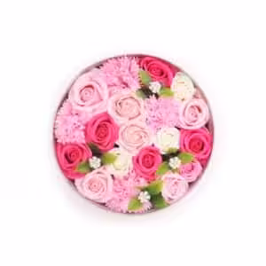 Round Box – Baby Blessings – Pinks | www.artisan-gifts.co.uk 1