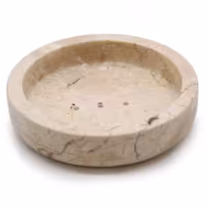 Round Honey Marble Flat Soap Dish | www.artisan-gifts.co.uk 1