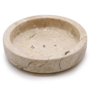 Round Honey Marble Flat Soap Dish | www.artisan-gifts.co.uk 1