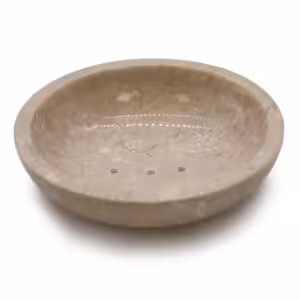 Round Honey Marble Rounded Soap Dish | www.artisan-gifts.co.uk 1
