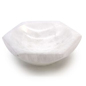 Selenite Hex Bowl – 15cm | www.artisan-gifts.co.uk 1