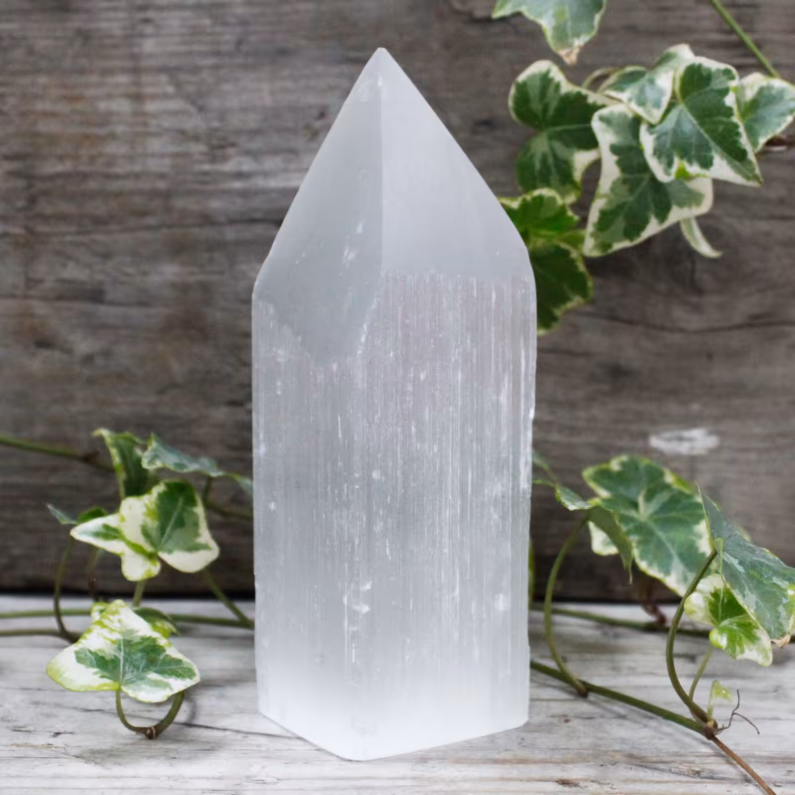 Selenite Pencil Point Tower – 15 cm | www.artisan-gifts.co.uk 2 Selenite Pencil Point Tower – 15 cm | www.artisan-gifts.co.uk 1