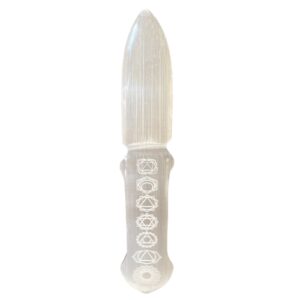 Selenite Ritual Knife – Chakra | www.artisan-gifts.co.uk 1