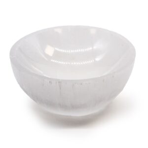 Selenite Round Bowl – 8cm | www.artisan-gifts.co.uk 1