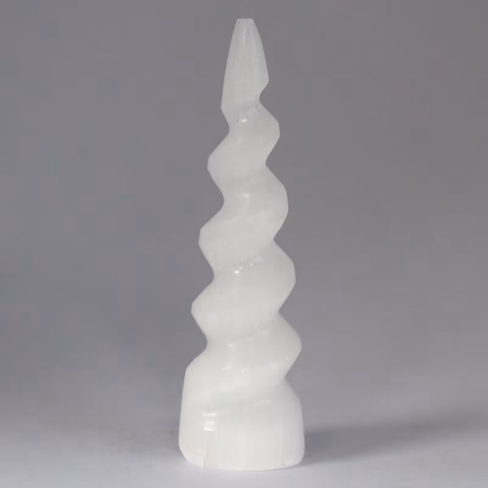 Selenite Spiral Unicorn Horn Tower – 15 cm | www.artisan-gifts.co.uk 6 Selenite Spiral Unicorn Horn Tower – 15 cm | www.artisan-gifts.co.uk 5