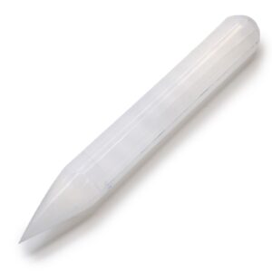 Selenite Wand – 16 cm (Point one End) | www.artisan-gifts.co.uk 1
