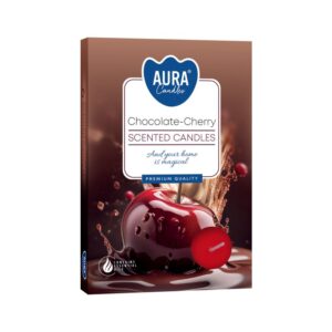 Set of 6 Scented Tealights – Chocolate & Sour Cherry | www.artisan-gifts.co.uk 1