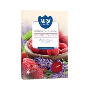 Set of 6 Scented Tealights – Raspberry & White Lavender | www.artisan-gifts.co.uk 1