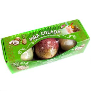 Set of Three Piña Colada Bath Bombs | www.artisan-gifts.co.uk 1