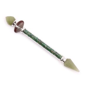 Shiva Lingam Magic Wand – Green Adventurine – Happiness | www.artisan-gifts.co.uk 1