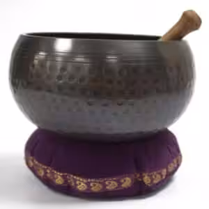 Singing Bowl Velvet Cushion – 11cm | www.artisan-gifts.co.uk 1