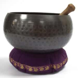 Singing Bowl Velvet Cushion – 11cm | www.artisan-gifts.co.uk 1