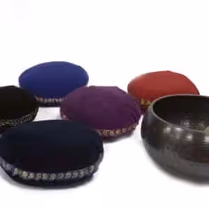 Singing Bowl Velvet Cushion – 16cm | www.artisan-gifts.co.uk 1