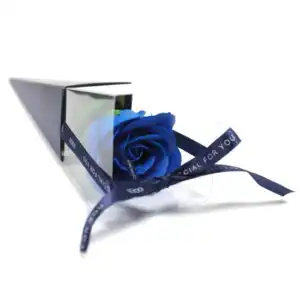Single Rose – Blue  Rose | www.artisan-gifts.co.uk 1