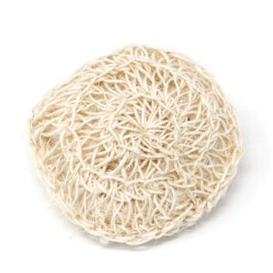 Sisal Sponge and Scrub – Soft Round Exfoliating Cushion | www.artisan-gifts.co.uk 1