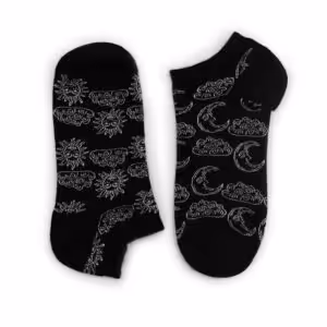 S/M Hop Hare Bamboo Socks Low (3.5-6.5) – Day and Night | www.artisan-gifts.co.uk 1