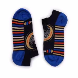 S/M Hop Hare Bamboo Socks Low (3.5-6.5) – Lunar Phases | www.artisan-gifts.co.uk 1