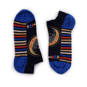S/M Hop Hare Bamboo Socks Low (3.5-6.5) – Lunar Phases | www.artisan-gifts.co.uk 1