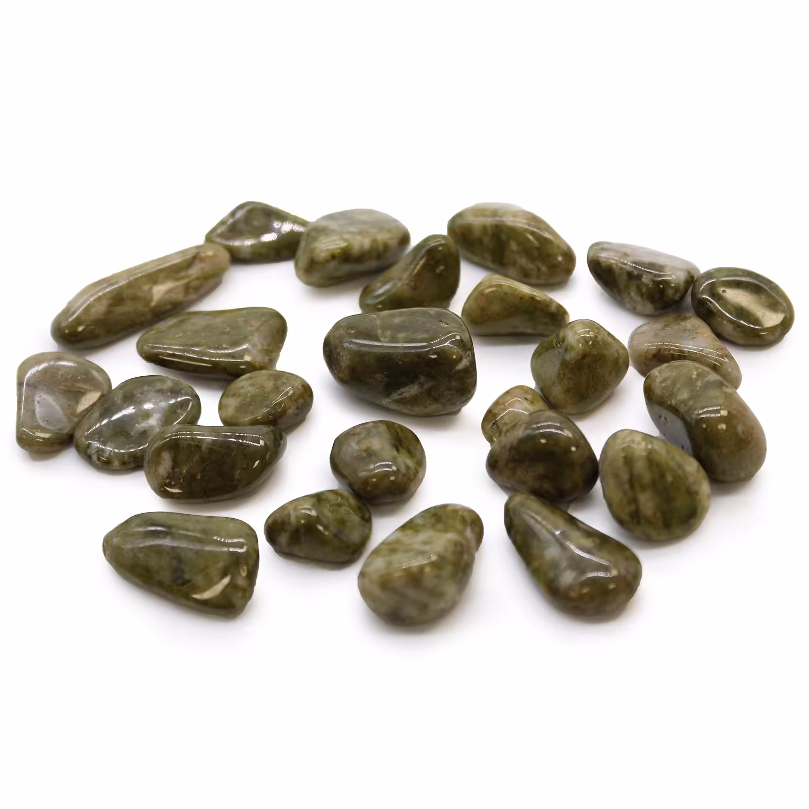Small African Tumble Stones – Epidote Snowflake | www.artisan-gifts.co.uk 2 Small African Tumble Stones – Epidote Snowflake | www.artisan-gifts.co.uk 1
