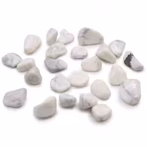Small African Tumble Stones – White Howlite – Magnesite | www.artisan-gifts.co.uk 1