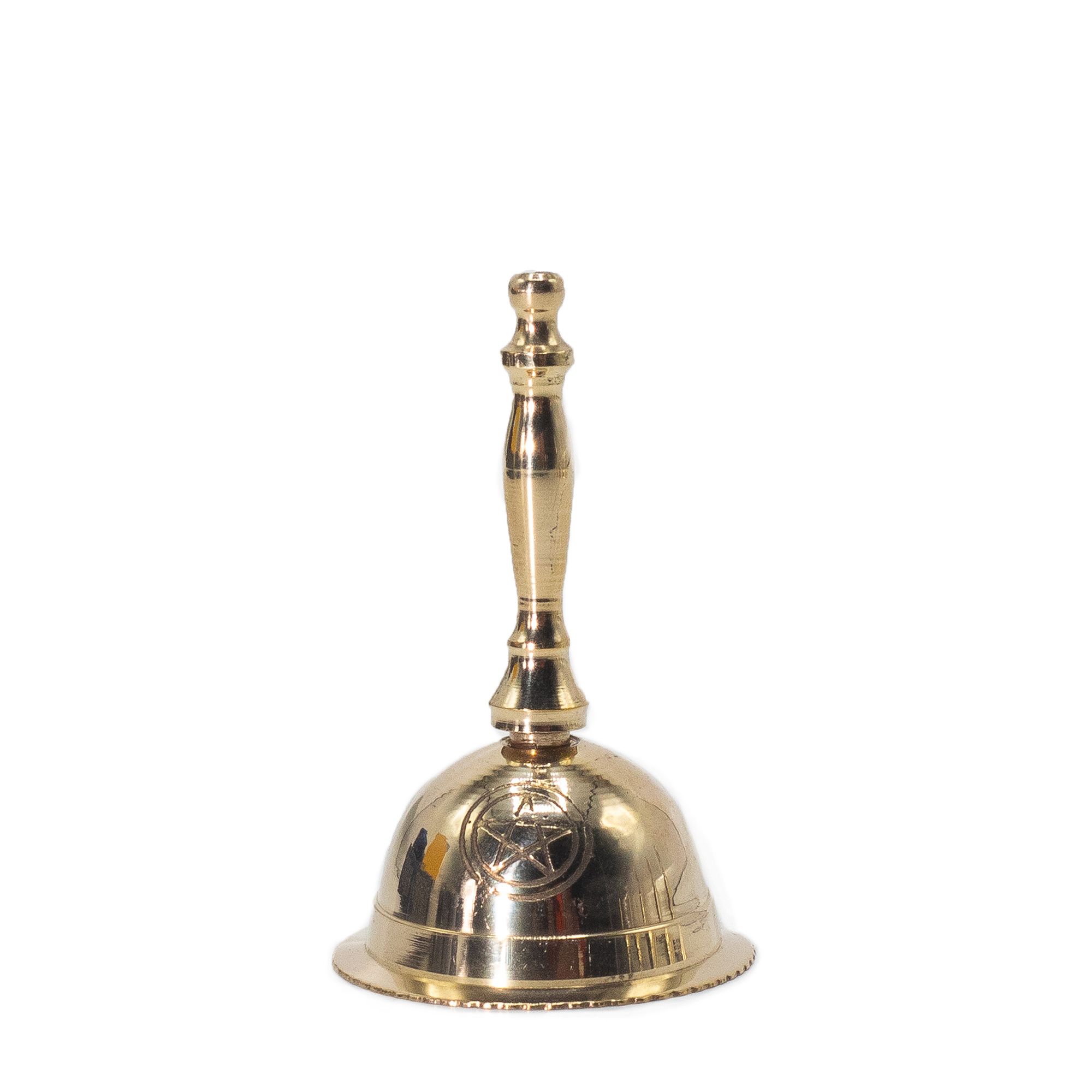 Small Altar Brass Bell – Penta Moon | www.artisan-gifts.co.uk 2 Small Altar Brass Bell – Penta Moon | www.artisan-gifts.co.uk 1