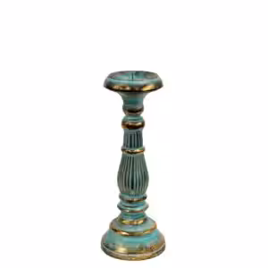 Small Candle Stand – Turquois Gold | www.artisan-gifts.co.uk 1