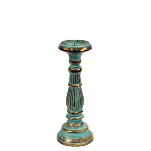 Small Candle Stand – Turquois Gold | www.artisan-gifts.co.uk 1