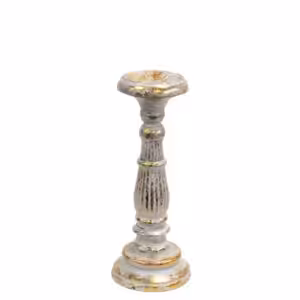 Small Candle Stand – White Gold | www.artisan-gifts.co.uk 1
