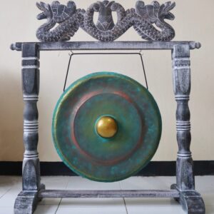 Small Gong in Stand – 25cm – Greenwash | www.artisan-gifts.co.uk