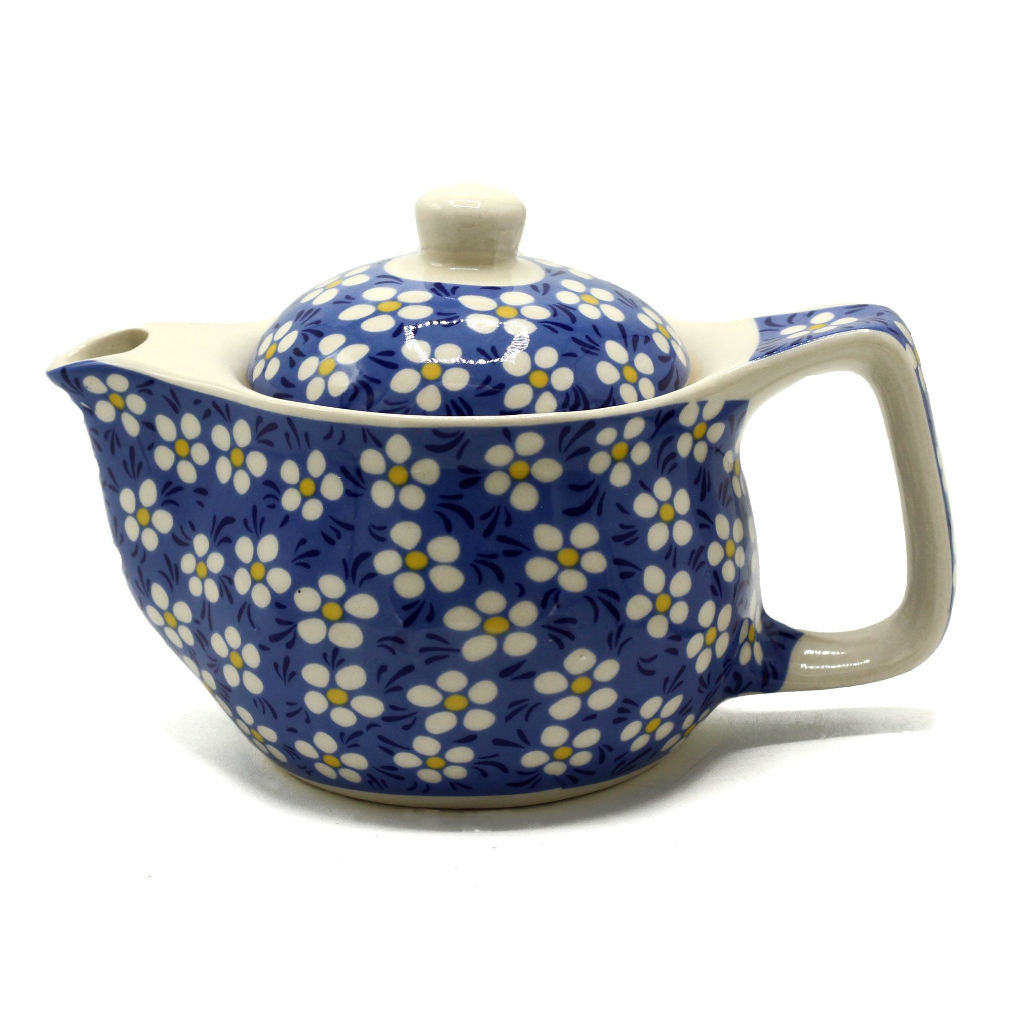 Small Herbal Teapot – Blue Daisey | www.artisan-gifts.co.uk 2 Small Herbal Teapot – Blue Daisey | www.artisan-gifts.co.uk 1
