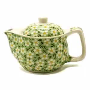 Small Herbal Teapot – Green Daisey | www.artisan-gifts.co.uk 1