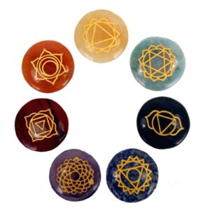 Small Stones Chakra Set (Rounded shape) | www.artisan-gifts.co.uk 1