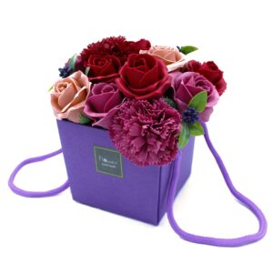 Soap Flower Bouquet – Purple Flower Garden | www.artisan-gifts.co.uk 1