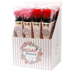 Soap Flower – Medium Rose | www.artisan-gifts.co.uk 1