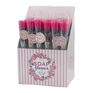 Soap Flower – Small Pink Rose | www.artisan-gifts.co.uk 1
