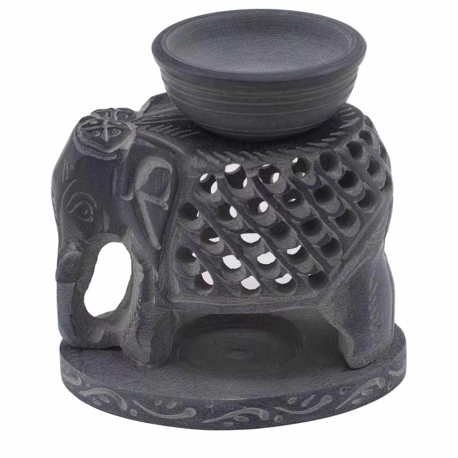 Soapstone Oil Burner 10.5cm – Standing Elephant | www.artisan-gifts.co.uk 4 Soapstone Oil Burner 10.5cm – Standing Elephant | www.artisan-gifts.co.uk 3